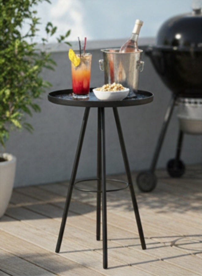 Ornate Metal Display Table – Small Decorative Accent Stand for Indoor and Outdoor Use – Perfect for Plants, Lanterns and Home Decor - Image 3